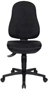 Topstar Support SY Drehstuhl ohne Armlehnen anthrazit, weiche Rollen (8550G22H)