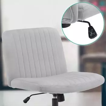 CLP Kingman Bürostuhl Samt, hellgrau – Textile Sitzfläche mit dauerhafter Formstabilität