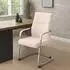 CLP Hobart Freischwinger Esszimmerstuhl 2er Set, Kunstleder, Creme