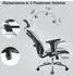 SIHOO Bürostuhl ergonomisch, verstellbare Armlehnen, schwarz, 150kg