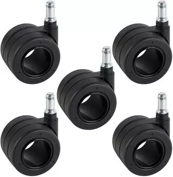 D&ouml;rner + Helmer Design Stuhlrollen-Set 5-tlg., PU, &Oslash; 65mm, 240kg (450392)
