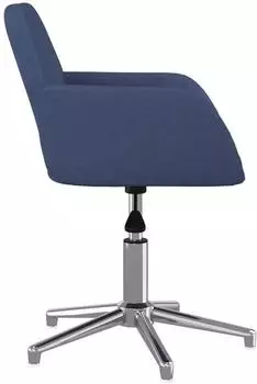 vidaXL Bürostuhl, drehbar, blau, Stoff (344724) – Anpassbare Höhe für entspanntes Arbeiten