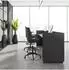 HJH Office Nestora Work Counterstuhl Stoff, Schwarz, mit Armlehnen