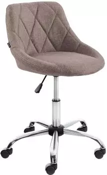 CLP Lazio Arbeitshocker Stoff, taupe, h&ouml;henverstellbar (321821)