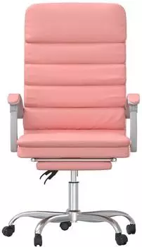 vidaXL Bürostuhl mit Massagefunktion, neigbar, rosa, Kunstleder (349731) – vidaXL Bürostuhl mit Massagefunktion – rosa Chefsessel für entspanntes Arbeiten