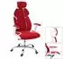 MCW Bürostuhl F12 Sliding-Funktion Stoff/Kunstleder rot-weiß (MCW-F12)