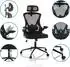 HJH Office ARIGANO Bürostuhl Netzstoff/Stoff ergonomisch schwarz (830122)