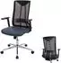 MCW MCW-J53 Bürostuhl ergonomisch, Kunstleder, blau-grau (MCW-J53)