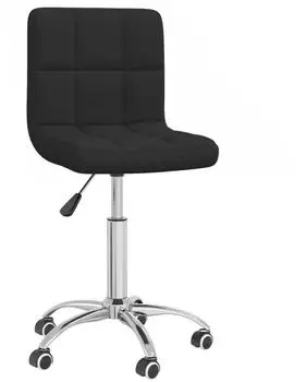 vidaXL B&uuml;rostuhl drehbar, schwarz, Stoff (334319)