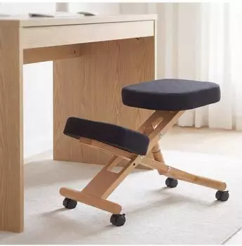 MCW Kniestuhl MCW-Q46, h&ouml;henverstellbar, Stoff/Textil (200g/m&sup2;), schwarz (101448)