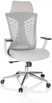 HJH Office FALEO W B&uuml;rostuhl Mesh, ergonomisch, hellgrau (751012)