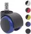 MCW Hartbodenrollen 5er-Set, schwarz/blau, Metall (800000644346)