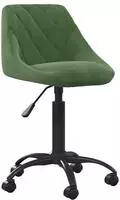 B&uuml;rostuhl Dunkelgr&uuml;n Samt Vidaxl
