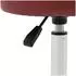 Physa Ascona Rollhocker mit Rückenlehne, 46-60cm, 150kg, burgund (ASCONA BURGUNDY)