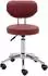 Physa Ascona Rollhocker mit Rückenlehne, 46-60cm, 150kg, burgund (ASCONA BURGUNDY)