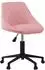 vidaXL Drehbarer Bürostuhl, rosa Samt (335489)