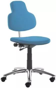 Mayer myMAX B&uuml;rodrehstuhl Kunstleder karibikblau, bis 120kg (2206S_30565)