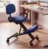 MCW Kniestuhl Q22 mit Rückenlehne, höhenverstellbar, blau (101399)