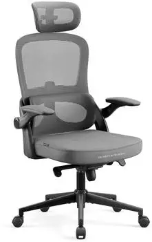 Diablo Chairs V-Light Bürostuhl ergonomisch, grau-schwarz