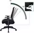 HJH Office Verviq Bürostuhl ergonomisch, Netzstoff/Stoff, schwarz