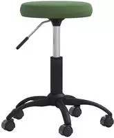 vidaXL Massagehocker Samt Dunkelgr&uuml;n