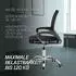 MUWO Director Büro-Drehstuhl, Mesh, höhenverstellbar, navy