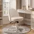 HomCom Schreibtischstuhl Chenille-Optik, höhenverstellbar, creme (921-973V00CW)