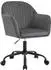 Woltu Schreibtischstuhl ergonomisch, Samt, dunkelgrau (W0ATT0645)