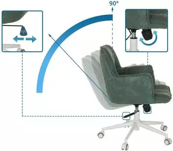hjh Living SOLAO LIFE W Bürostuhl mint (661020)