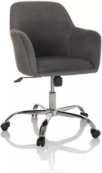 HJH Office Solao 300 B&uuml;rostuhl Schalenstuhl Stoff mit Armlehnen (719229)