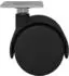 vidaXL Drehrollen 12 Stk. schwarz 39,5x39,5x37,8mm Eisen und PP (864771)