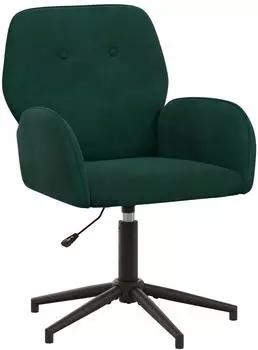 vidaXL Drehstuhl Samt dunkelgr&uuml;n 54x55x90cm (42034346)