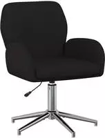 vidaXL Drehstuhl 54 x 58 x 90 cm Schwarz Stoff