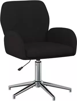 vidaXL Drehstuhl Stoff, schwarz (42034338)
