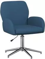 vidaXL Drehstuhl 54 x 58 x 90 cm Blau Stoff