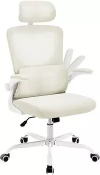 Woltu B&uuml;rostuhl ergonomisch, Netzstoff, beige (W0ATT1021)