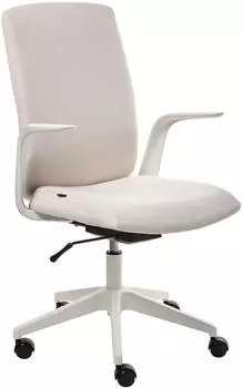 Beliani Captain B&uuml;rostuhl Stoff, beige