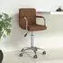 vidaXL Bürostuhl, drehbar, braun, Stoff (334670)