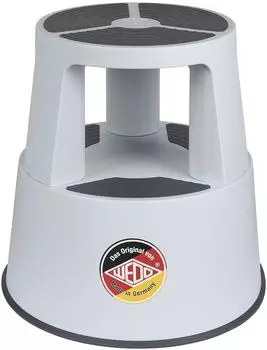Wedo Super Step Rollhocker Kunststoff, lichtgrau (212337)