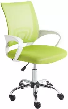 Beliani Solid Drehstuhl, limettengr&uuml;n, h&ouml;henverstellbar (598048)