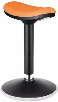 LogiLink B&uuml;rohocker h&ouml;henverstellbar, orange/schwarz, 136kg (EO0071)