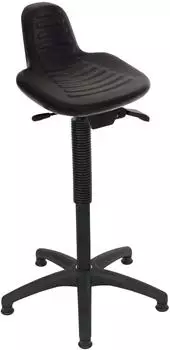 STIER Stehhilfe mit Bodengleitern, PU-Sitz, Sitzh&ouml;he 580-890mm (904688)
