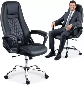 Sofotel Bürostuhl ergonomisch, Kunstleder, schwarz, bis 120kg