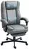 HomCom Bürostuhl mit Massagefunktion, ergonomisch, Liegefunktion, grau (921-830V90GY)
