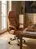 KADIMA DESIGN Chefsessel Echtleder caramel, ergonomisch, bis 120kg (4255632578458)