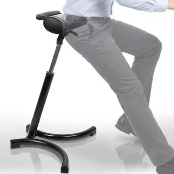 Werkfox Ergonomischer Stehhocker schwarz (180110123)