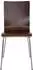 CLP Pepe Besucherstuhl 8er-Set, Holz, walnuss