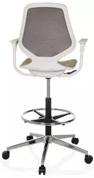 HJH Office Top Work Style Arbeitsstuhl/Counterstuhl Stoff, beige