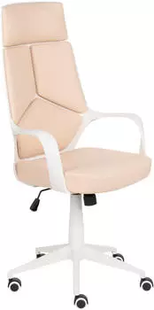 Beliani Delight Bürostuhl Kunstleder pfirsichrosa, höhenverstellbar, mit Armlehnen