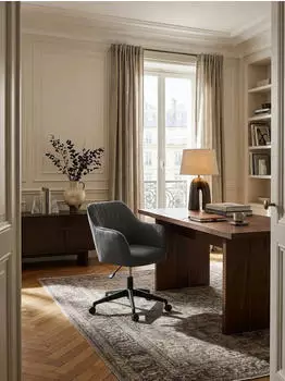 KADIMA DESIGN Miami Schreibtischstuhl anthrazit Stoff, bis 120kg